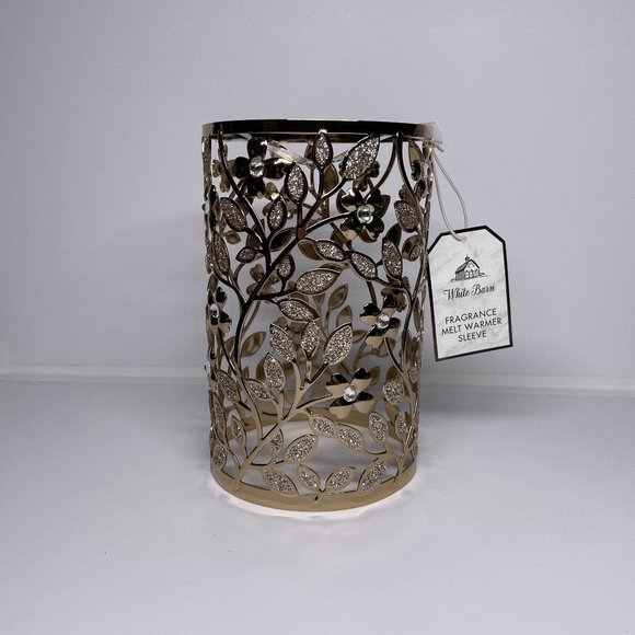 White Barn Other - White Barn Bath & Body Works Fragrance Melt Wrap Candle Sleeve Flowers Glitter